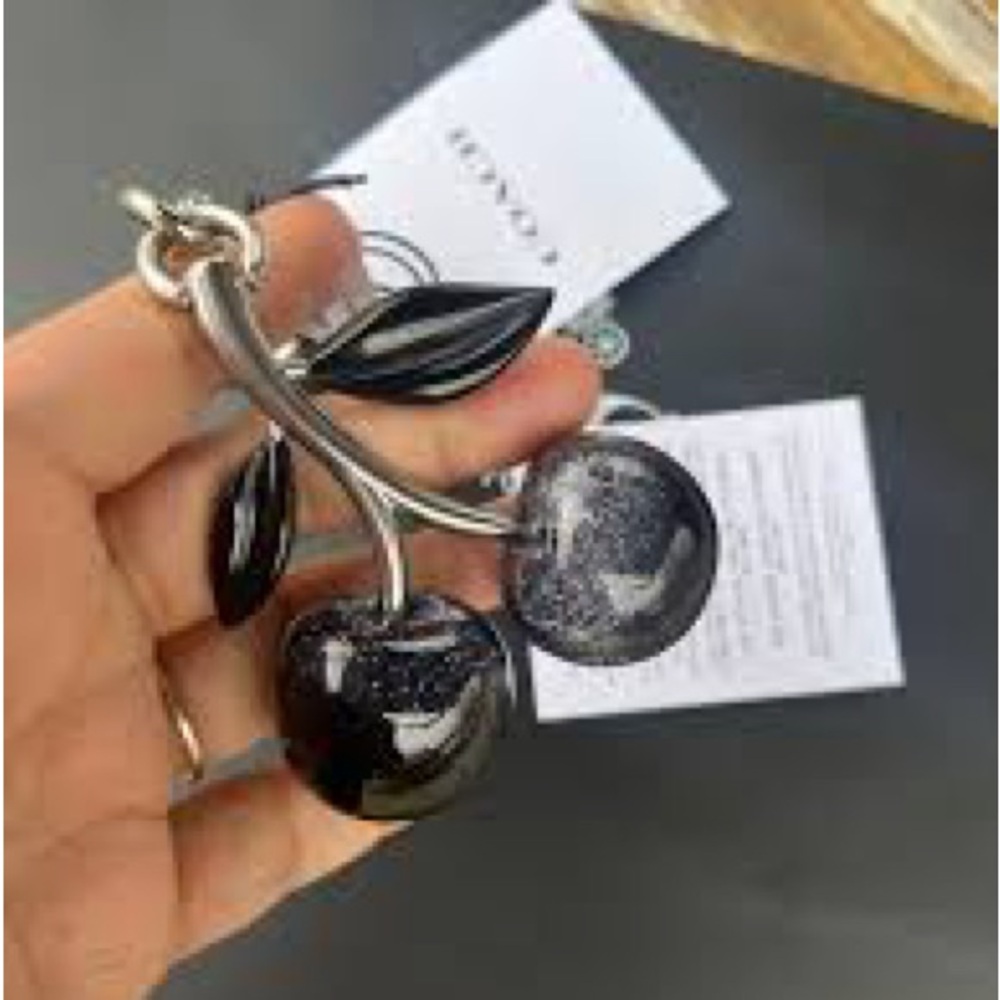 Coach cherries keychain black and silver - Picture 6 of 11
